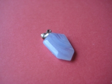Chalcedon, blau gebändert - Anhänger