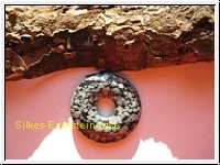 Obsidian - Schneeflockenobsidian - Donut (30 mm)