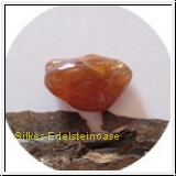 Granat Spessartin - Trommelstein, gebohrt