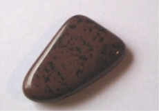 Obsidian - Mahagoniobsidian - Trommelstein, gebohrt