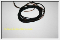 Lederband, schwarz - 1,5 mm / 1 Meter lang