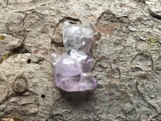 Amethyst, hell - Katze, gebohrt
