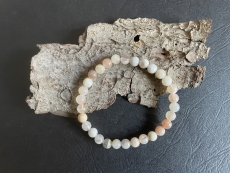 Mondstein - Armband - Kugeln - 6 mm