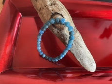 Apatit, blau - Armband - Kugeln - 6 mm