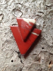 Jaspis, rot - Triangel