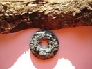 Obsidian - Schneeflockenobsidian - Donut (30 mm)