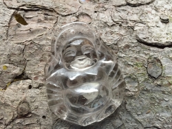 Bergkristall - Anhänger Buddha
