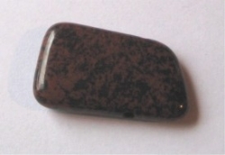 Obsidian - Mahagoniobsidian - Trommelstein, gebohrt