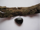 Obsidian - Rauchobsidian - Trommelstein, gebohrt