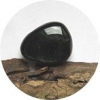 Obsidian - Silberobsidian - Trommelstein, gebohrt