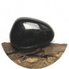 Obsidian - Silberobsidian - Trommelstein, gebohrt