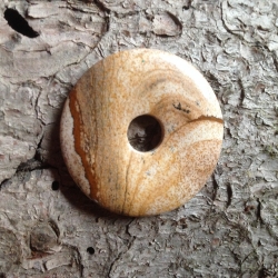 Jaspis - Landschaftsjaspis - Donut 35 mm
