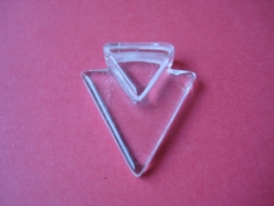 Bergkristall - Anhänger, gebohrt - Triangel